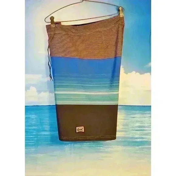 GIANT 36 Mens Boardshort Swim Bathing Suit CARGO pants bottoms size 36 - Picture 4 of 5